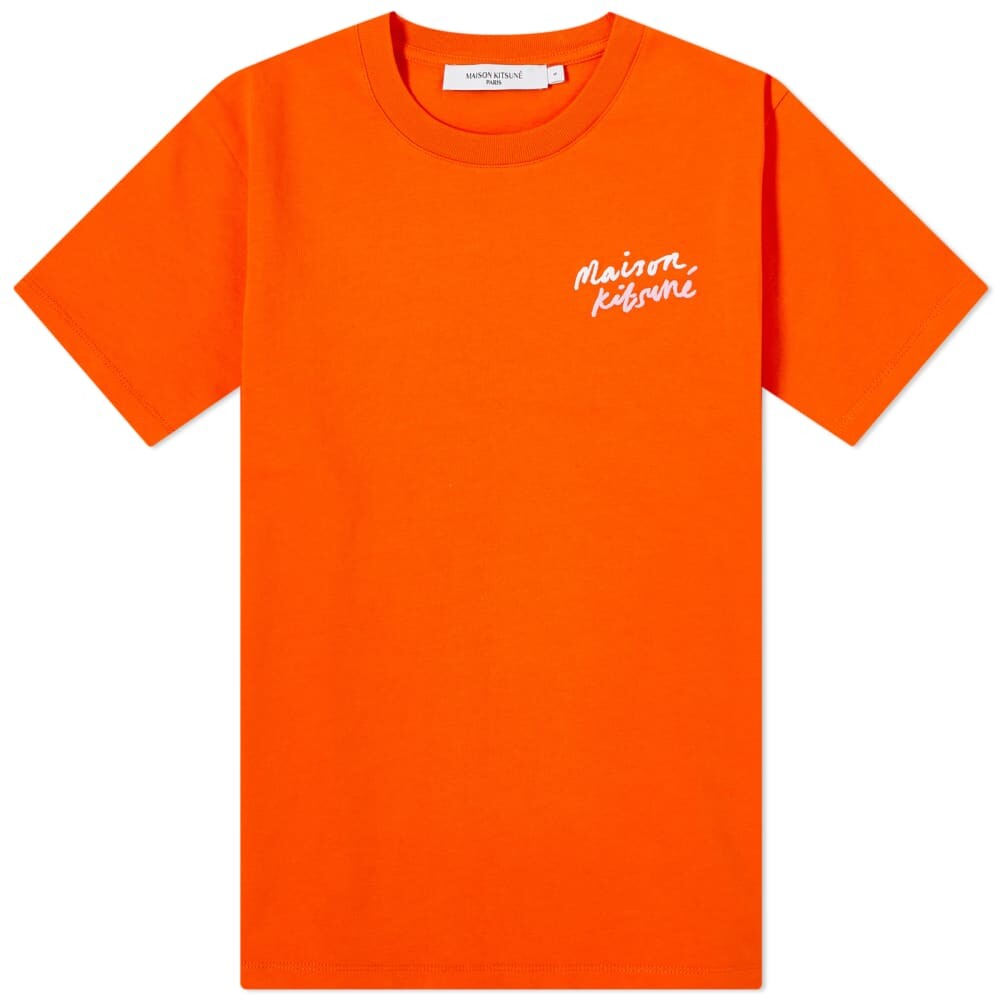 

Классическая мини-футболка Maison Kitsune с рукописным вводом