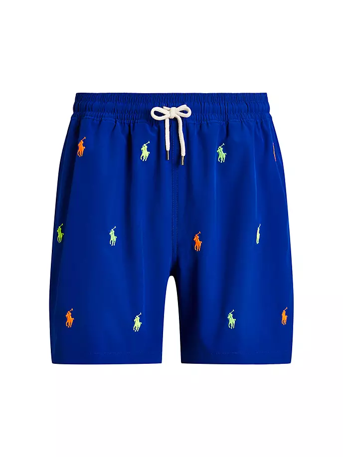 

Эластичные шорты для плавания с вышивкой Polo Ralph Lauren, цвет rugby royal