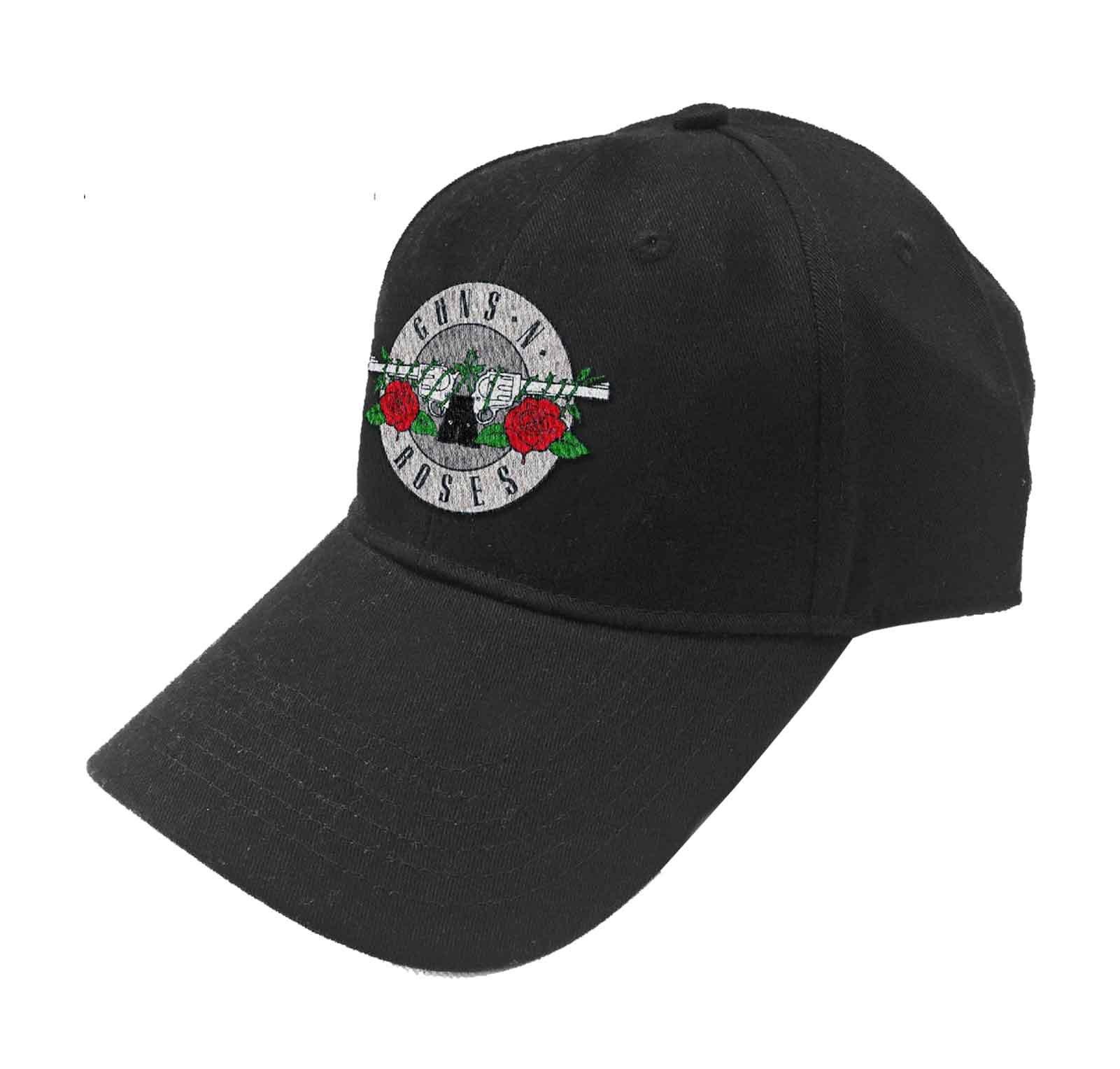 Бейсбольная кепка с серебряным ремешком и нашивкой в ​​виде круга Guns N Roses, черный кружка guns n roses bullet logo 425 мл