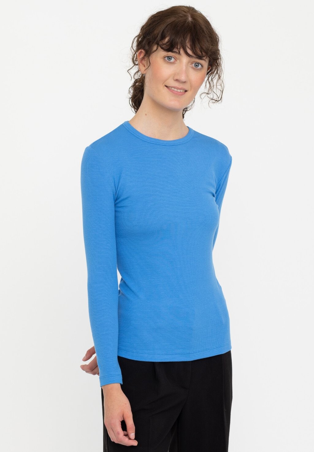 

Футболка с длинным рукавом FENJA O NECK Soft Rebels, дворцово-синий