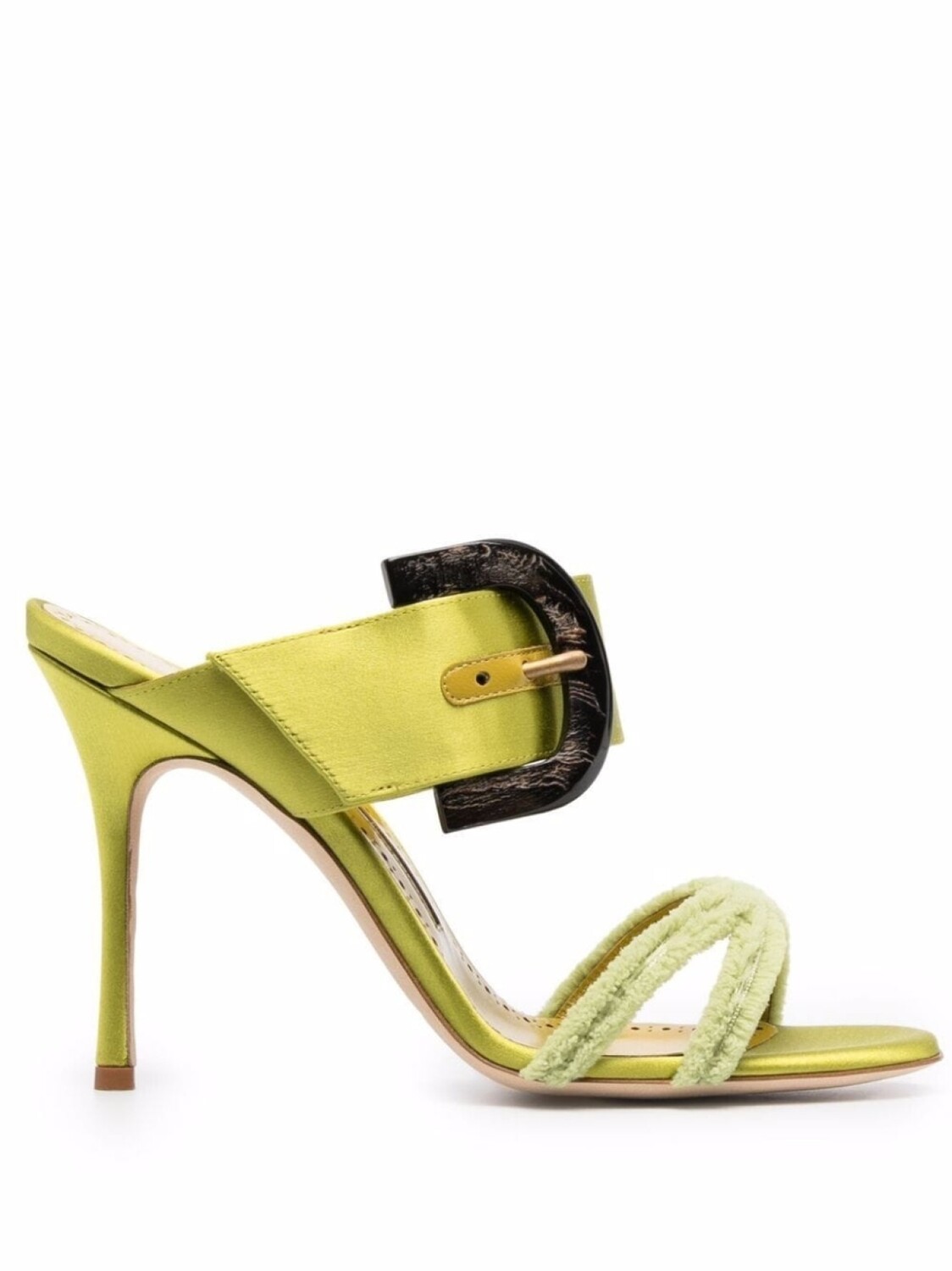 

Manolo Blahnik мюли Guey с открытым носком, зеленый