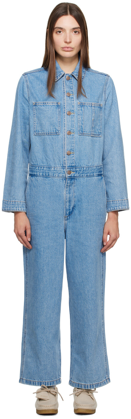 

Синий культовый джинсовый комбинезон Levi's