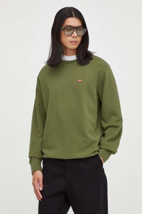 

Хлопковая толстовка Levi's, зеленый