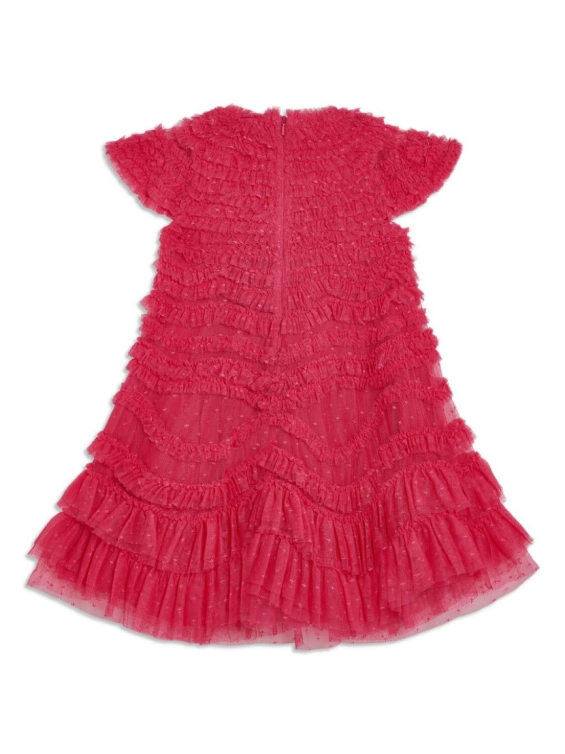 

NEEDLE & THREAD KIDS платье Wild Rose с оборками, розовый