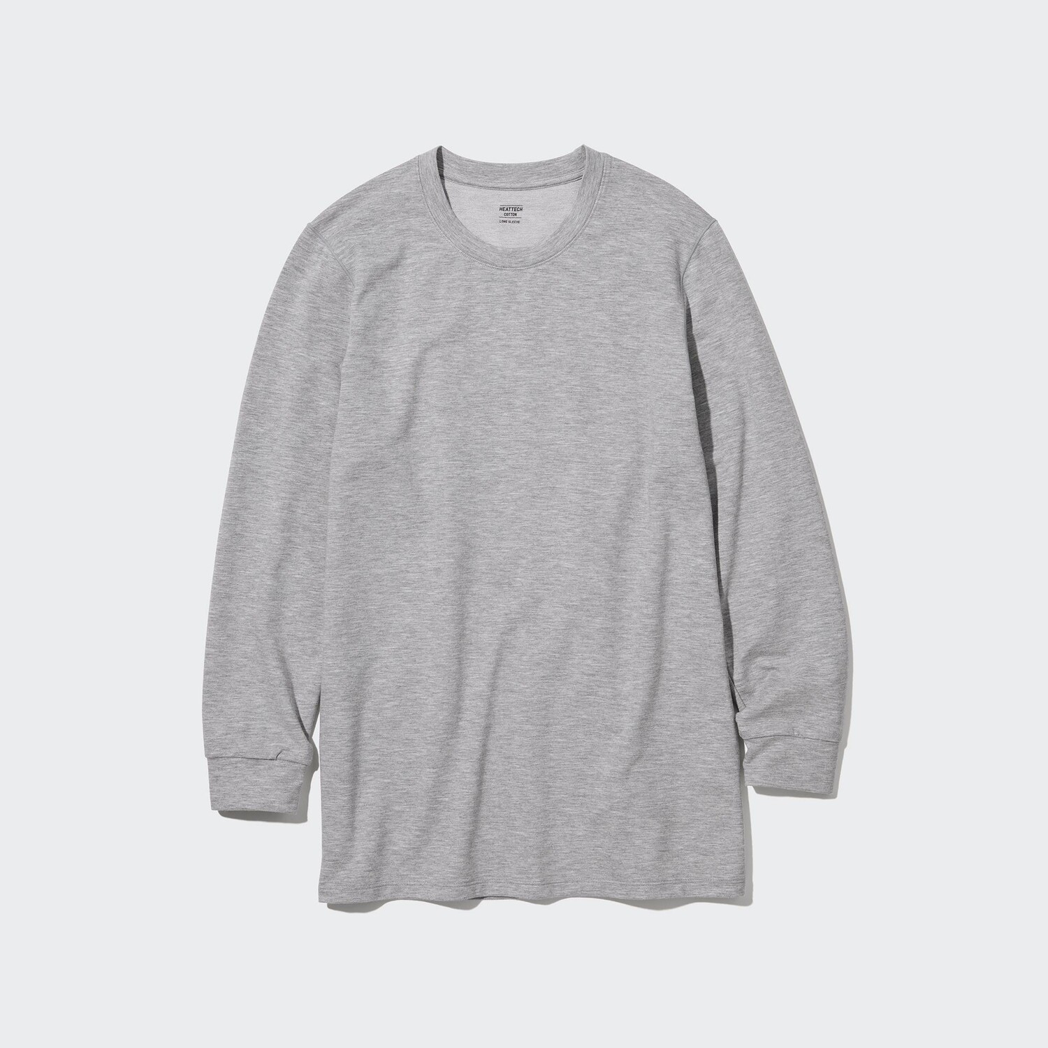 

Топ теплый Uniqlo Heattech из хлопка, серый