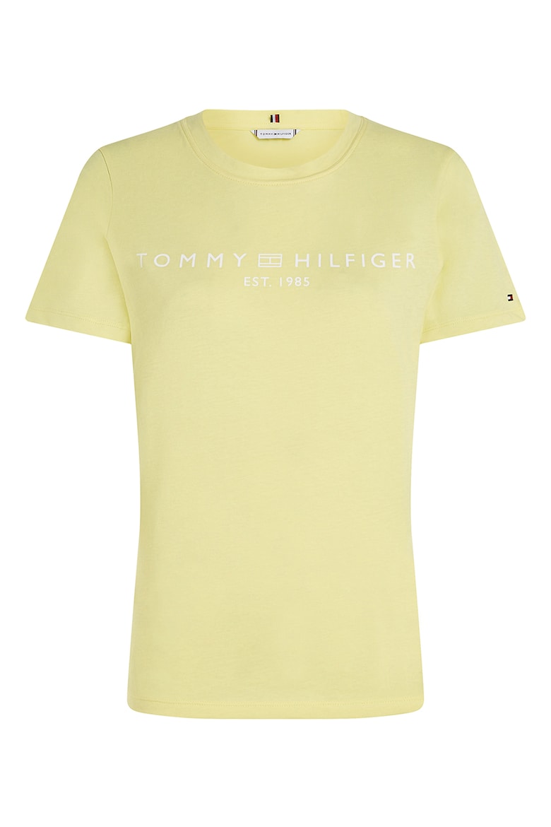 

Хлопковая футболка с логотипом Tommy Hilfiger, желтый