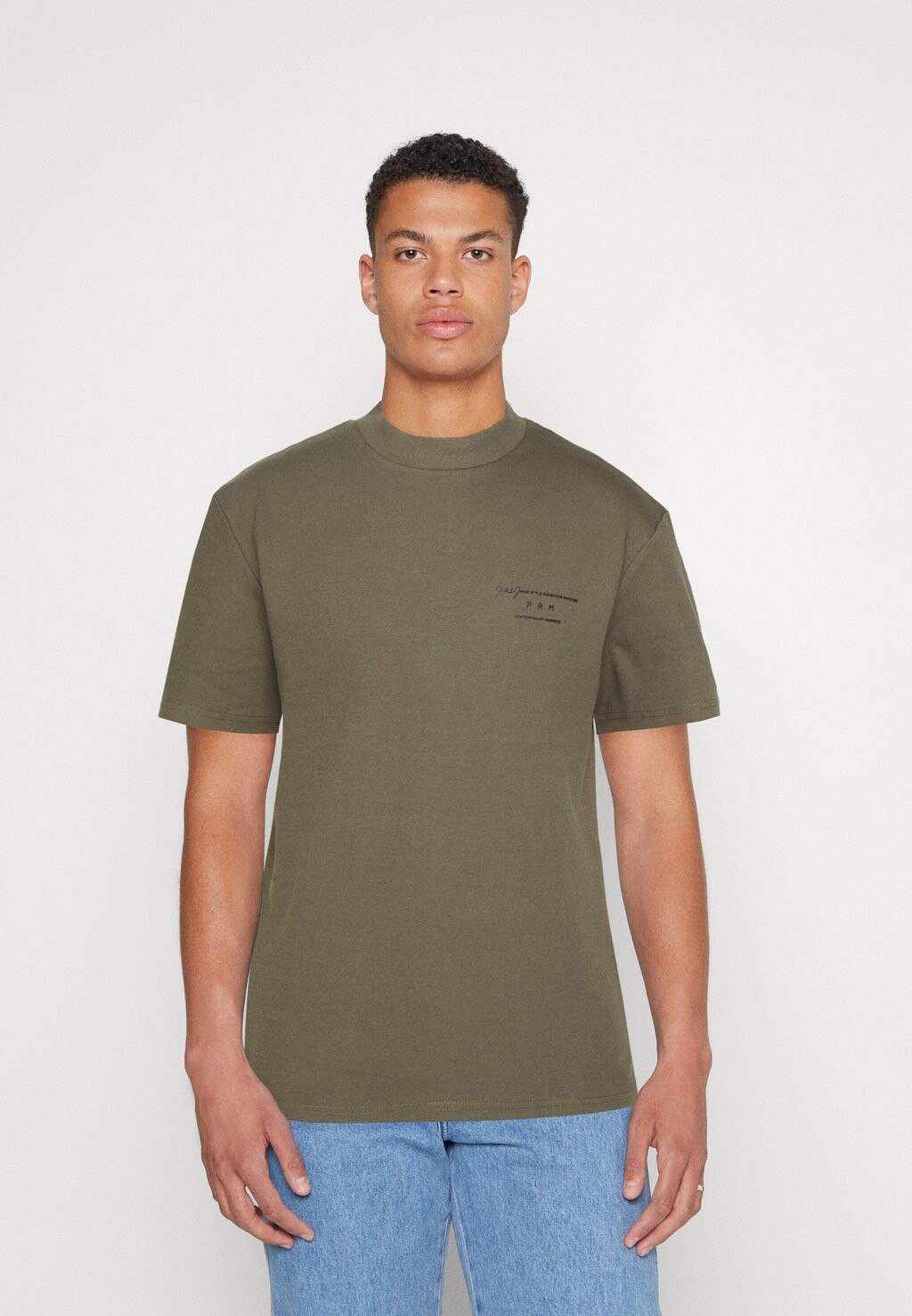 

Футболка с принтом BRANDING CREW NECK Jack & Jones, виноградный лист