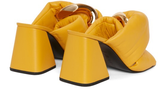 

Кожаные мюли с цепочкой Jw Anderson, желтый