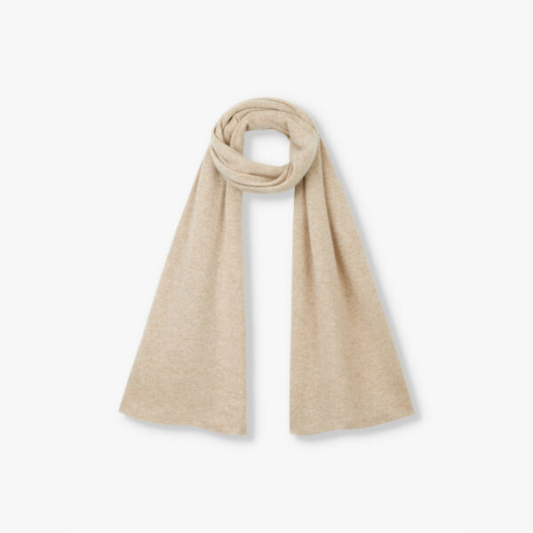 

Необходимый вязаный кашемировый шарф The White Company, коричневый