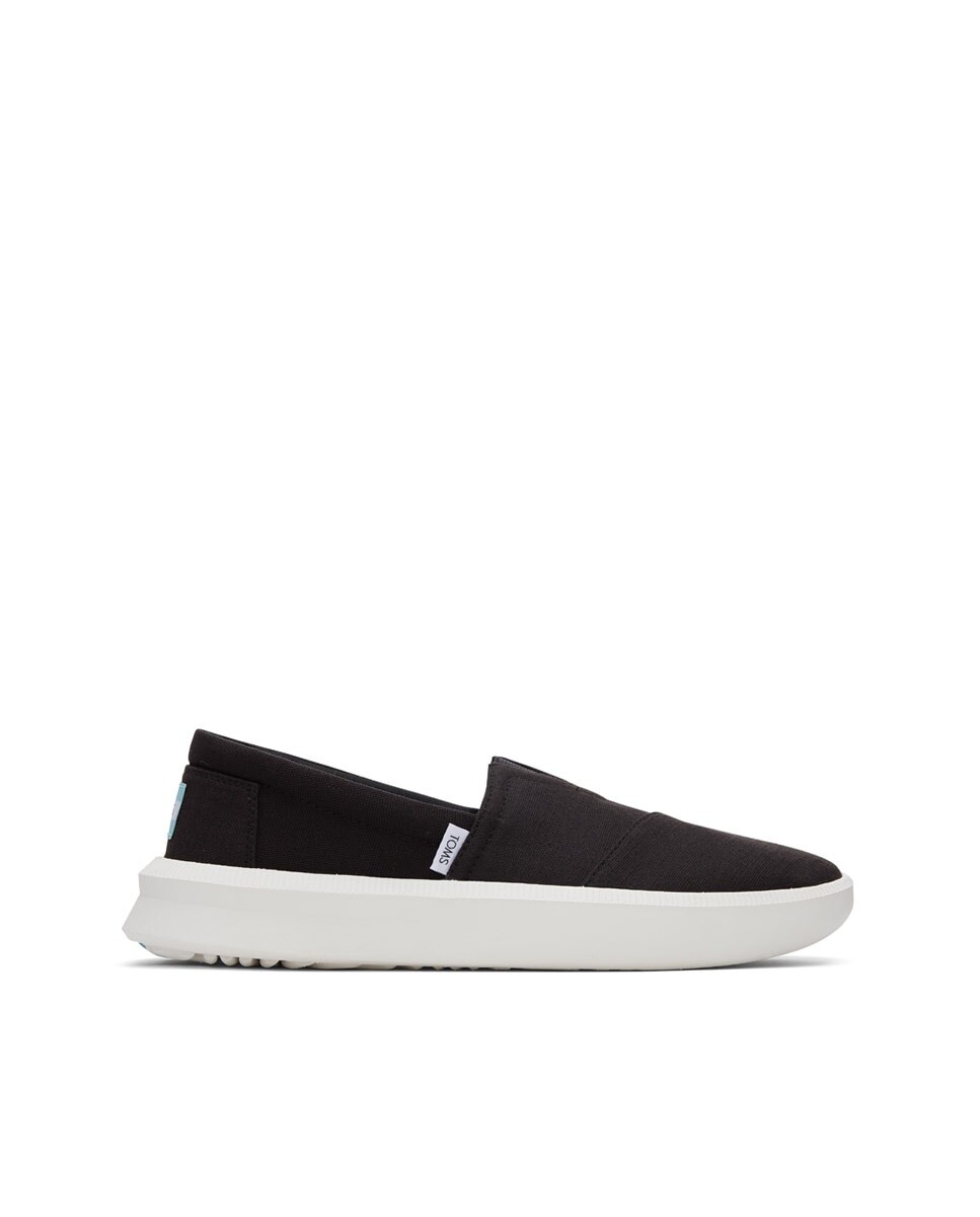 

Мужские слипоны из парусины черного цвета Toms, черный