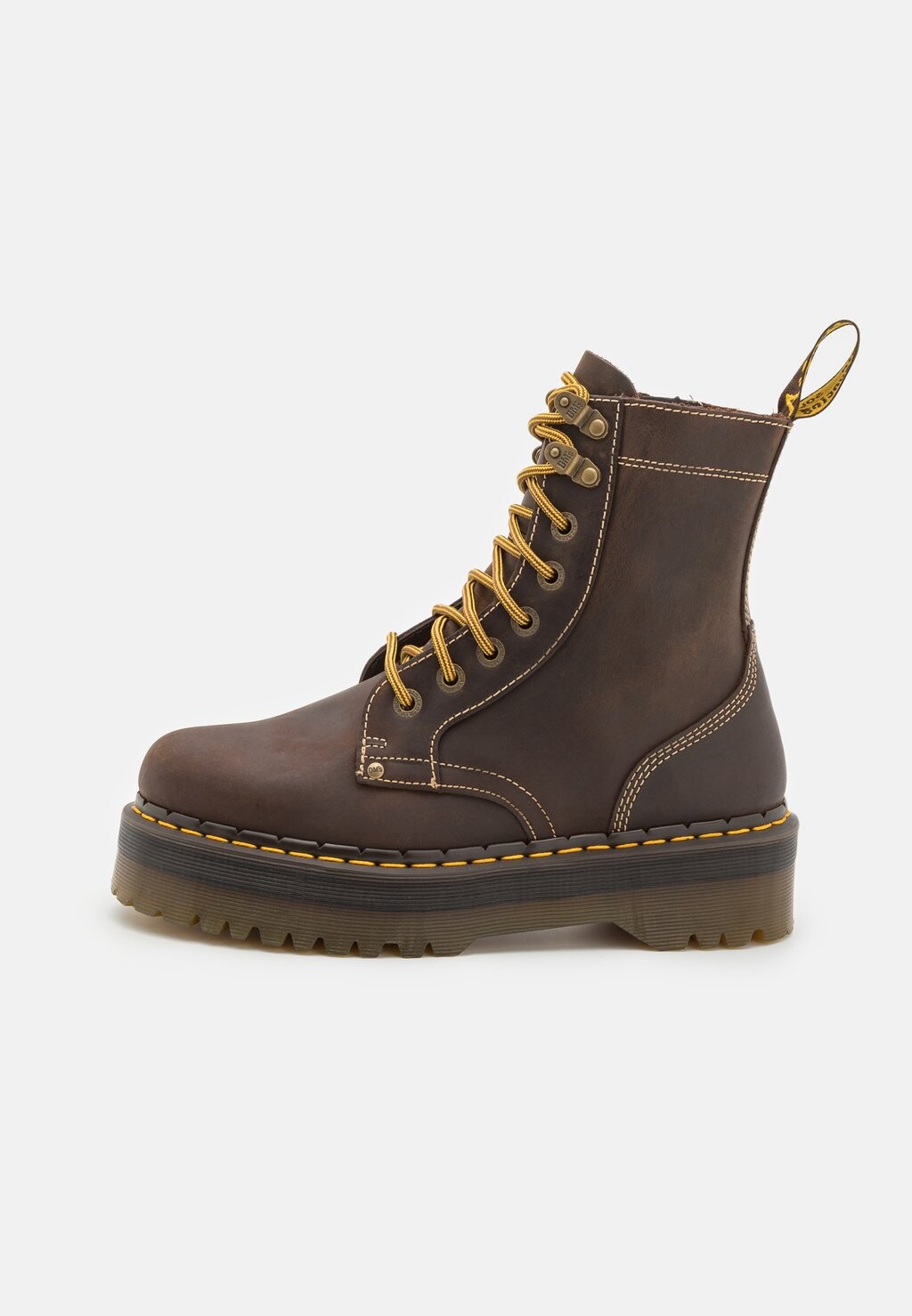 

Ботильоны на платформе Dr. Martens, коричневый