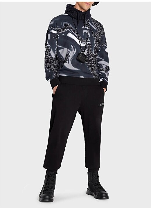 

Нормальные черные мужские спортивные штаны 6RZPHE 1200 BLACK Armani Exchange, черный