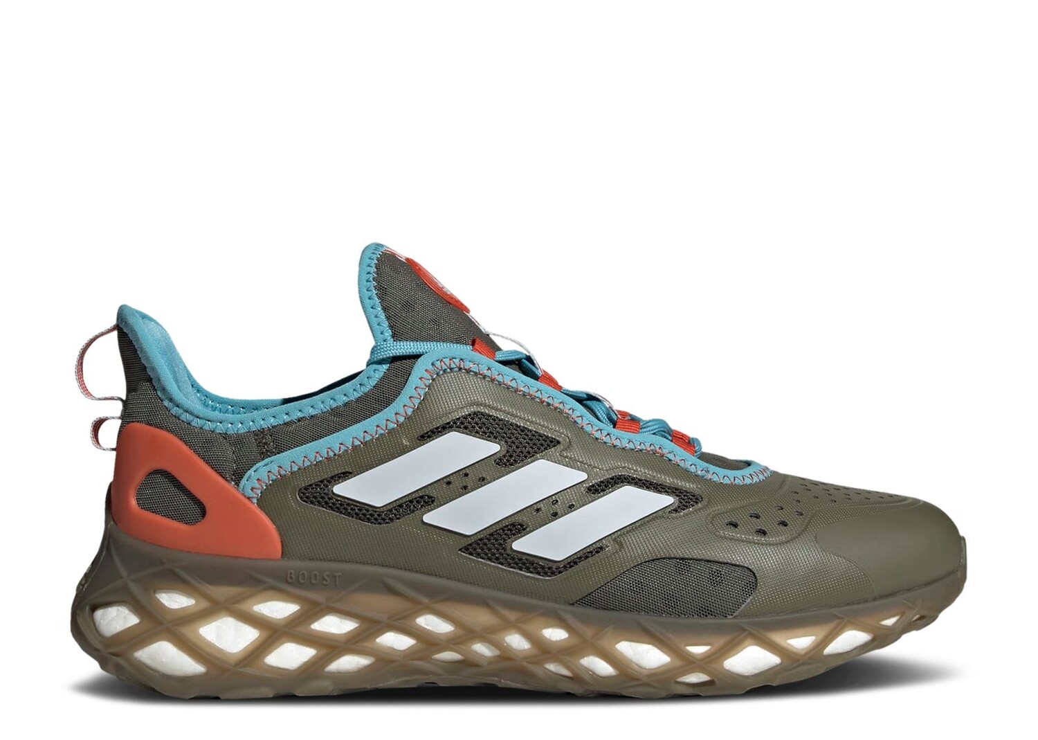 

Кроссовки adidas Web Boost 'Olive Strata Halo Blue', зеленый, Зеленый;серый