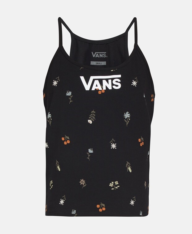 

Топ на тонких бретельках Vans, черный