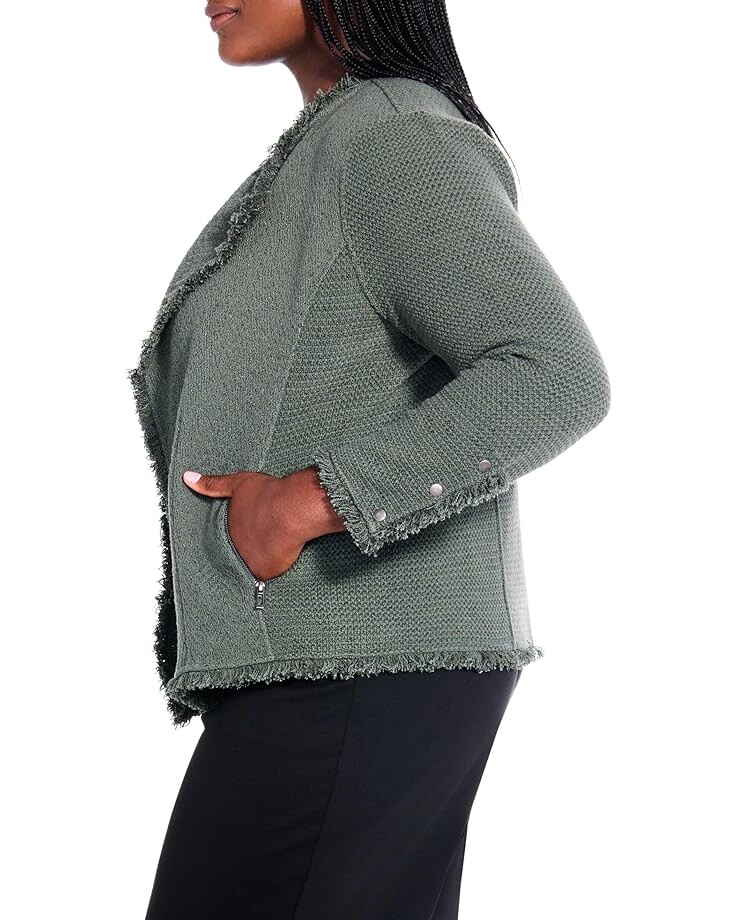 

Куртка NIC+ZOE Plus Size Fringe Mix Knit Jacket, цвет Briar
