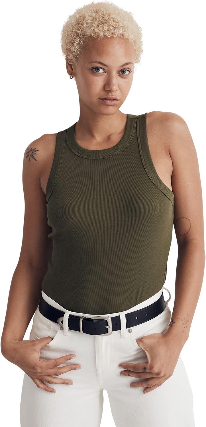 

Майка Brightside Cutaway Tank Madewell, цвет Loden