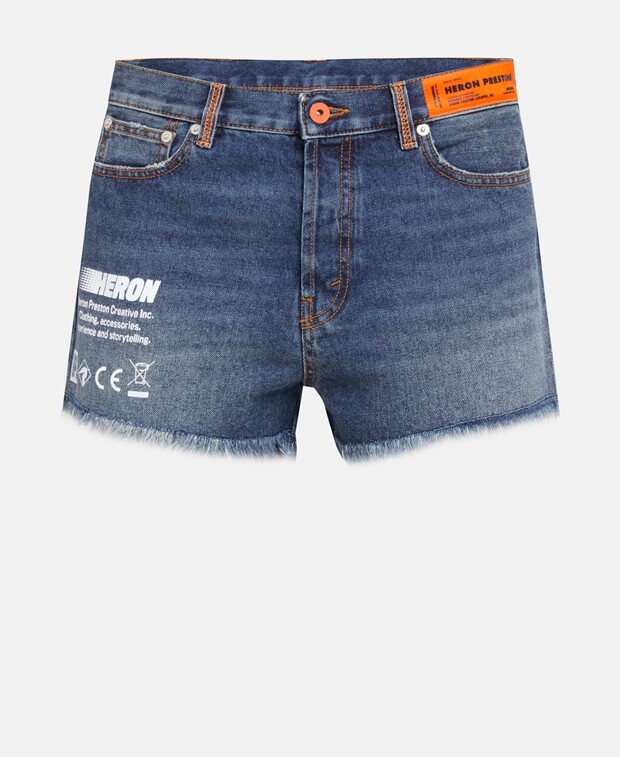 

Джинсовые шорты Heron Preston, цвет Slate Blue