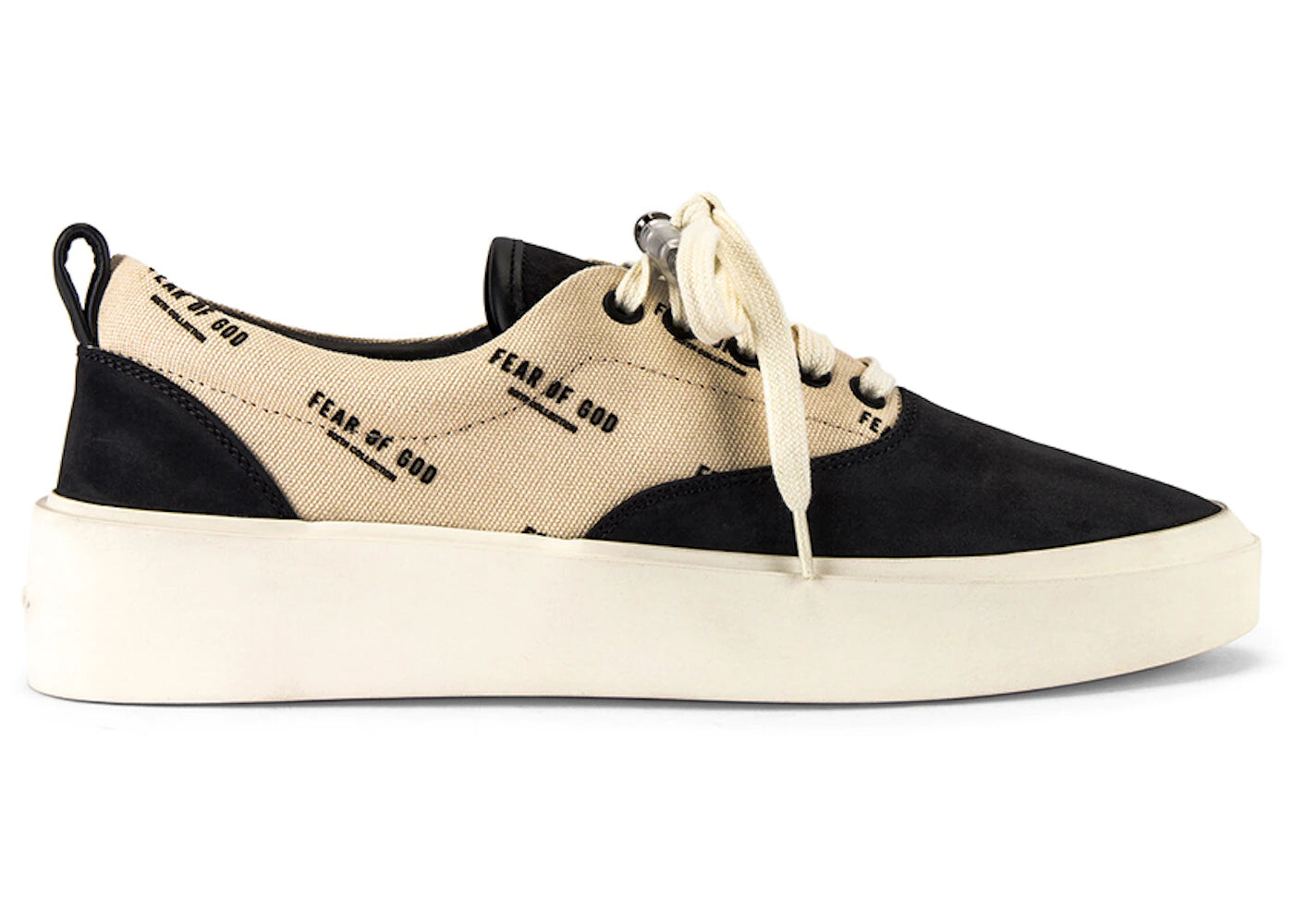 

Кеды Fear of God 101 Lace Up с логотипом, бежевый/черный