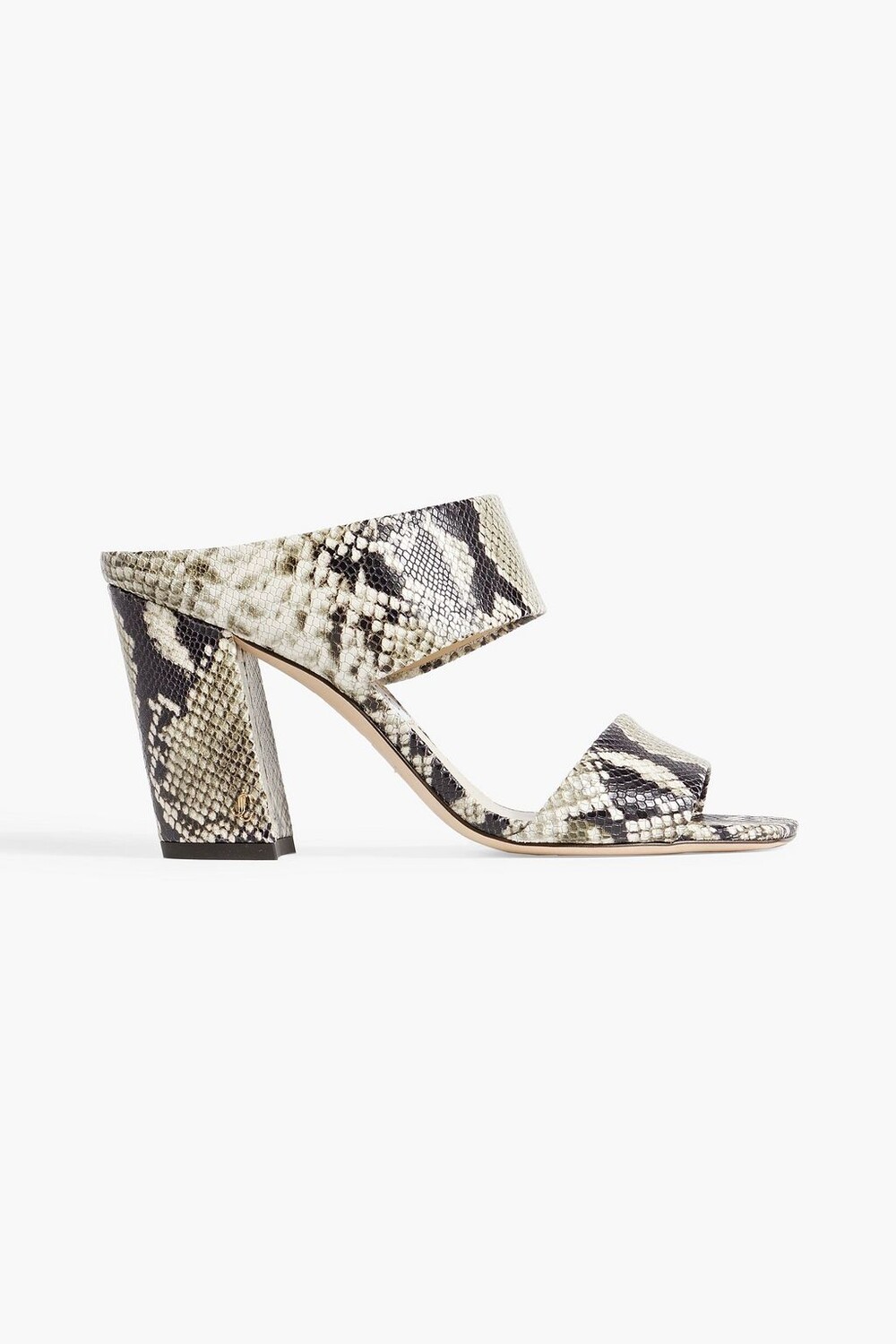 

Мюли Matty 85 со змеиным эффектом JIMMY CHOO, животный принт
