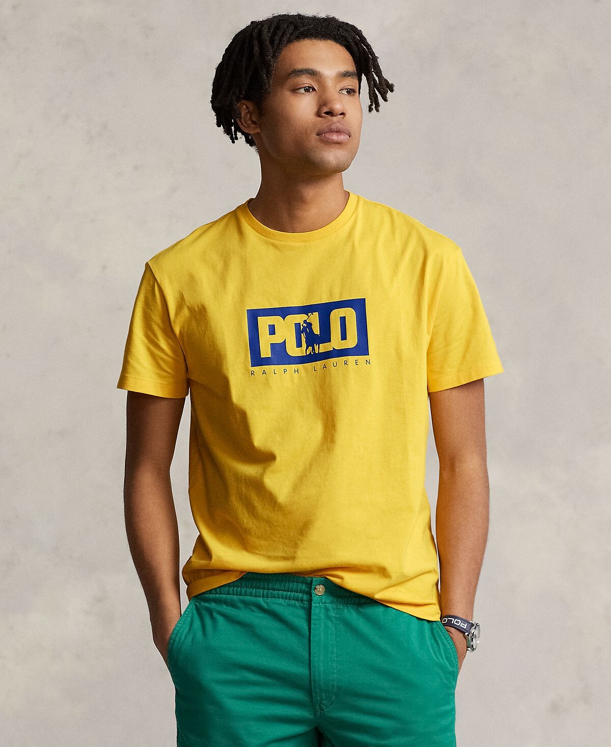 

Мужская трикотажная футболка классического кроя с логотипом Polo Ralph Lauren