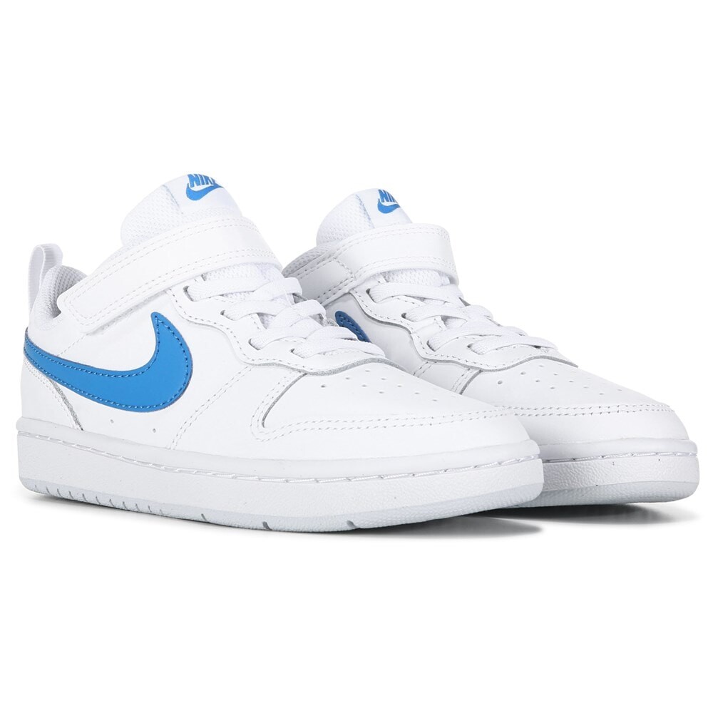 

Детские низкие кеды Court Borough 2 Little Kid Nike, белый