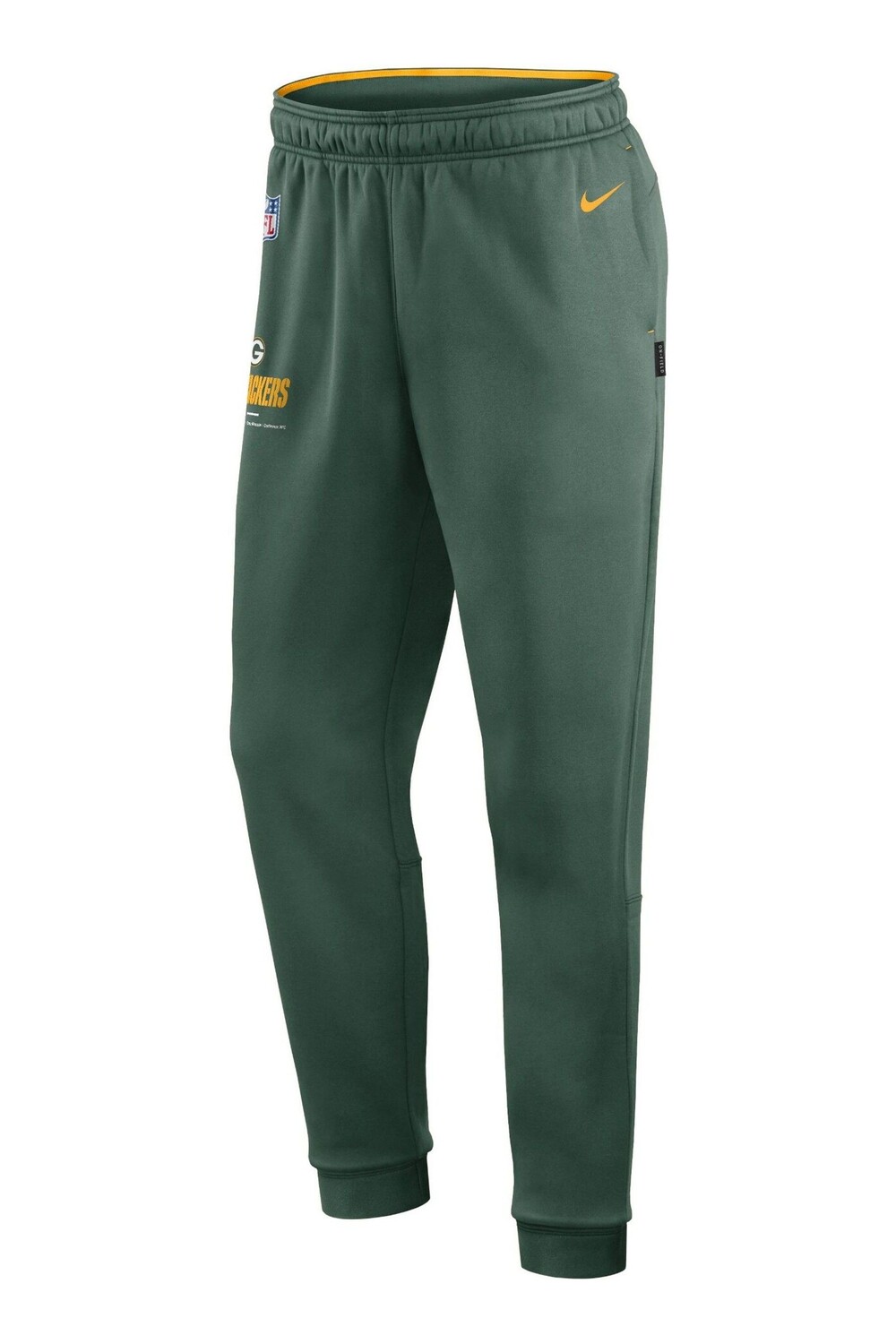 

Зеленые флисовые брюки Fanatics Bay Packers со стороной Therma Nike, зеленый