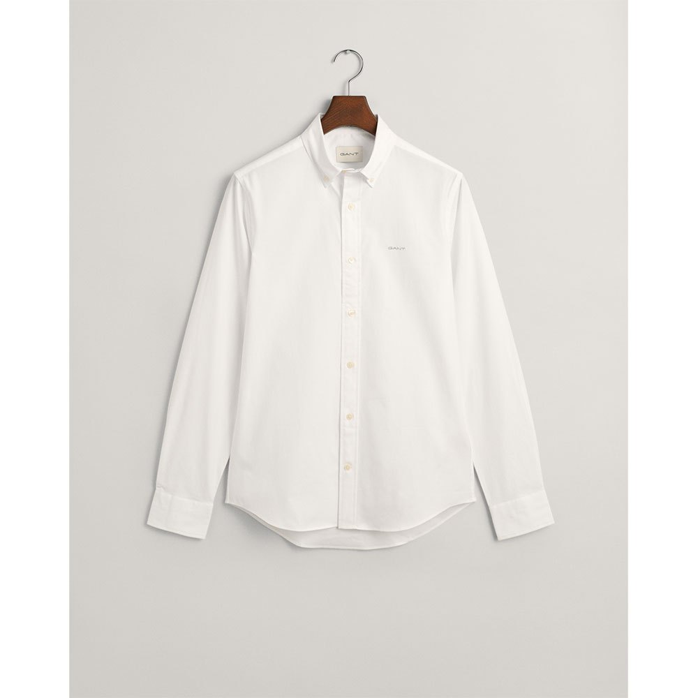 Рубашка с длинным рукавом Gant Slim Pinpoint Oxford, белый