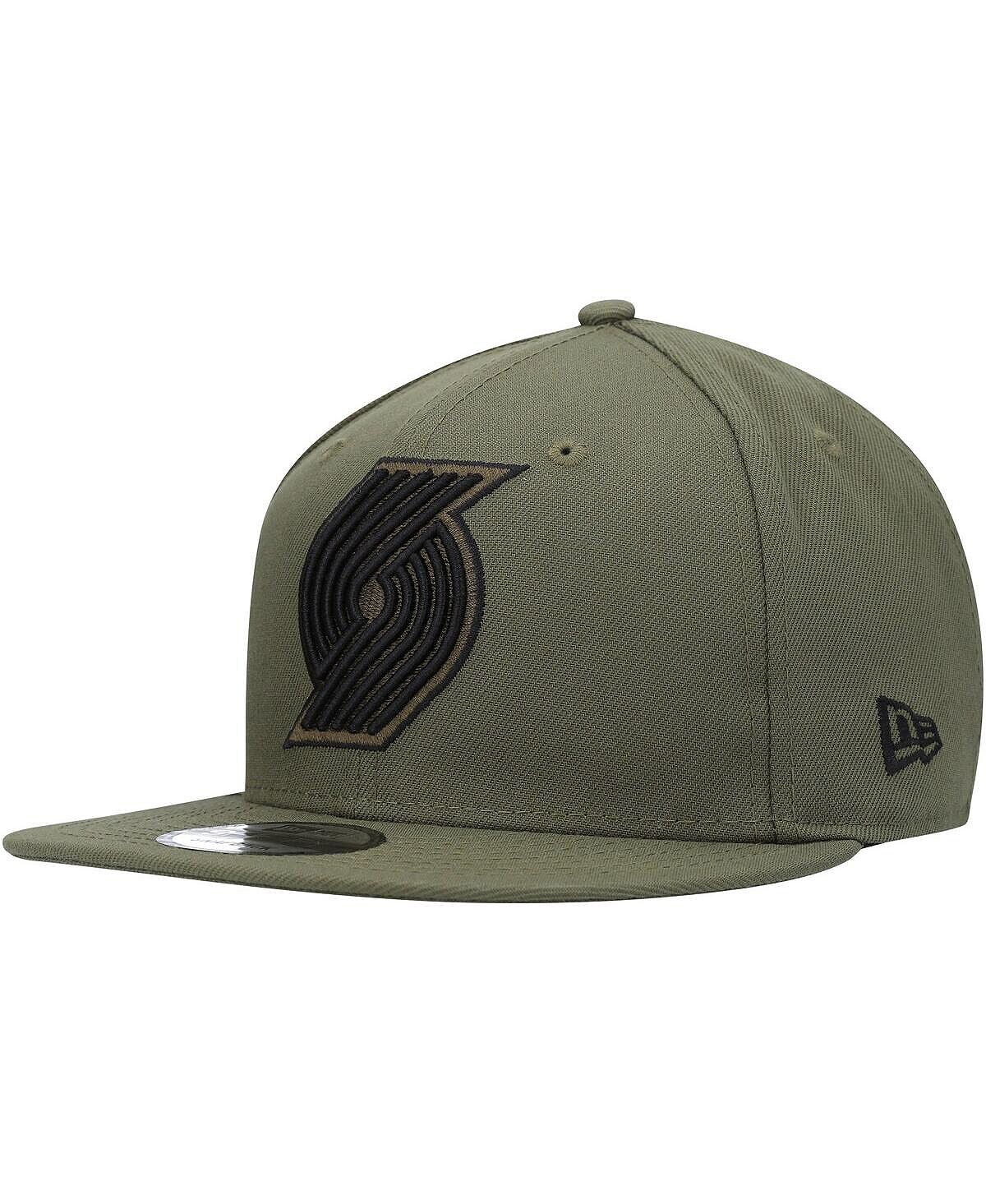 

Мужская оливковая кепка Portland Trail Blazers 9FIFTY Snapback New Era