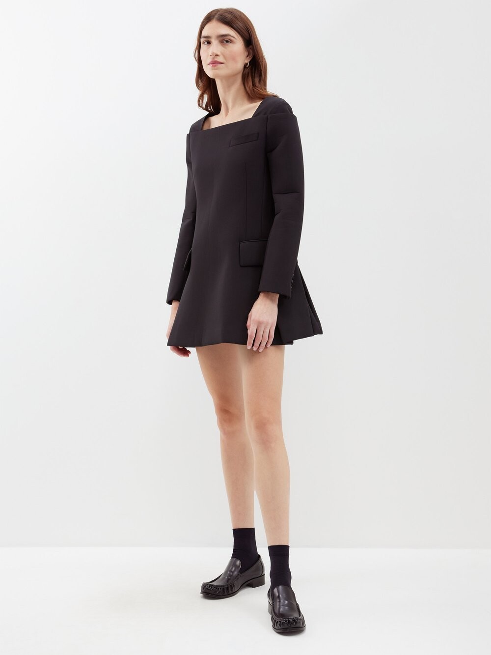 

Костюмное мини-платье на связке Sacai, черный