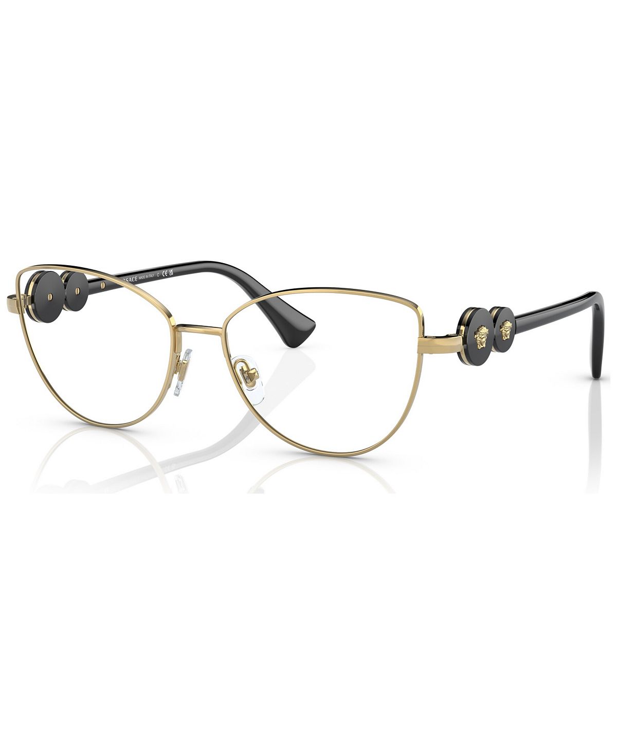 цена Женские очки «кошачий глаз», VE128455-O Versace, золотой