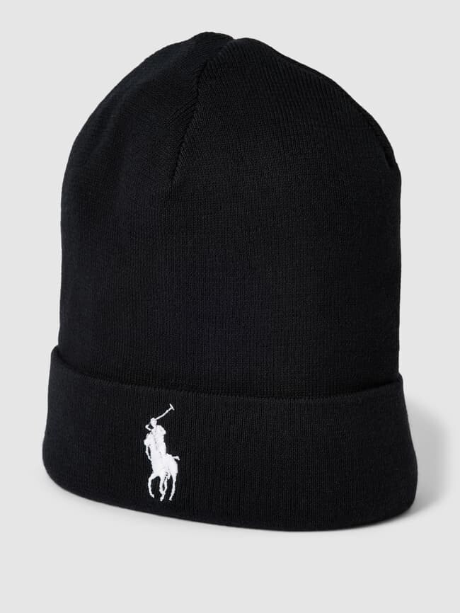 

Шапочка из чистого хлопка Polo Ralph Lauren, черный