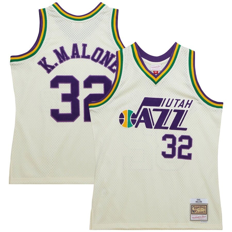 

Джерси Mitchell & Ness Utah Jazz, кремовый