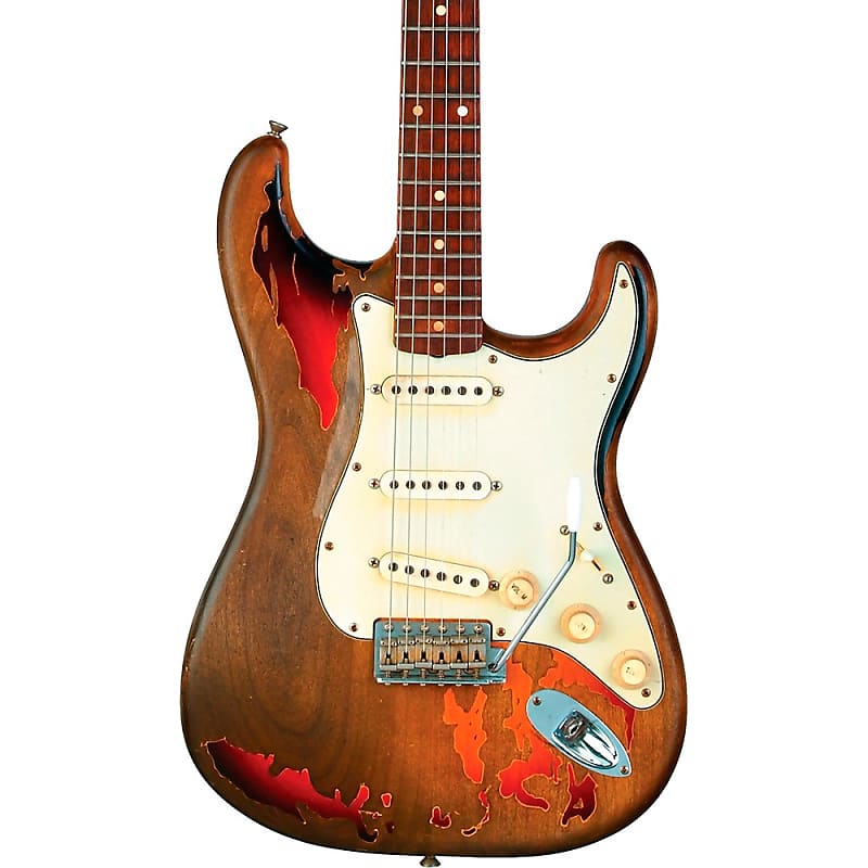 компакт диски umc rory gallagher blueprint cd Электрогитара Fender Custom Shop Rory Gallagher Signature Stratocaster Heavy Relic Electric Guitar 3-Color Sunburst