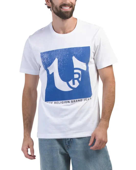 

Потертая футболка True Religion, белый