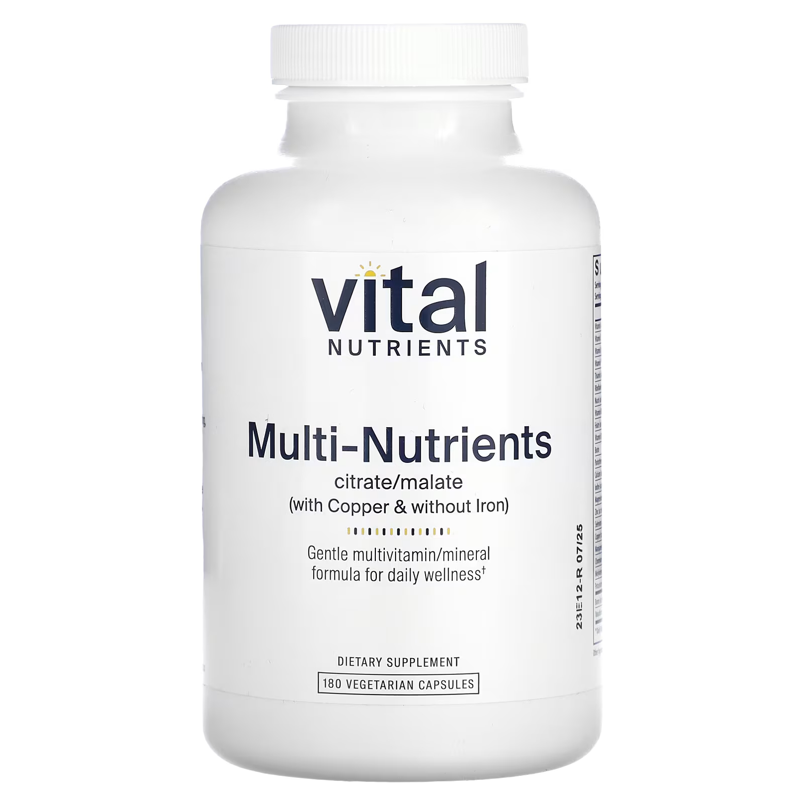 Vital Nutrients Multi-Nutrients 180 вегетарианских капсул vital nutrients gi repair nutrients 120 капсул
