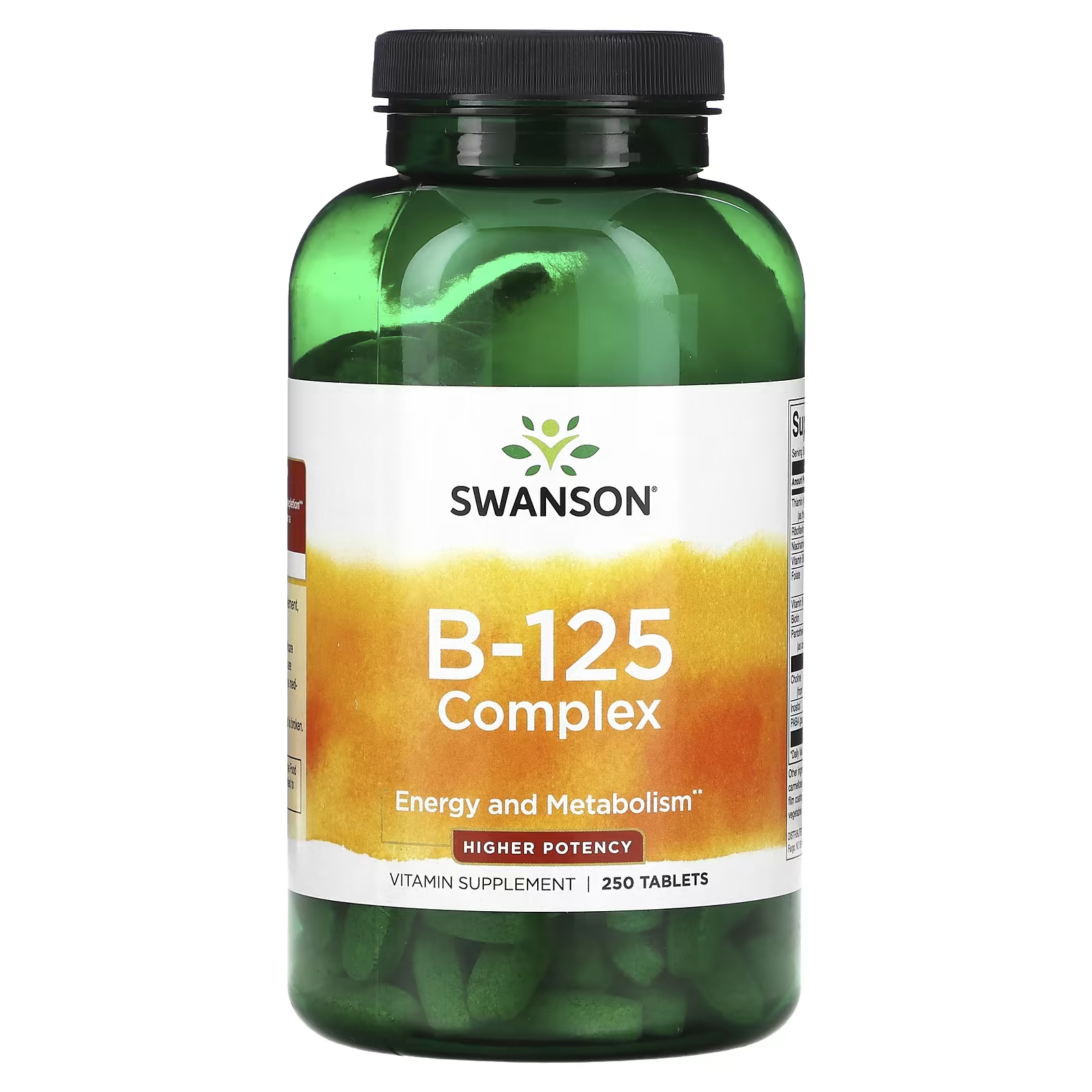Комплекс витаминов B-125 Swanson High Potency, 250 таблеток