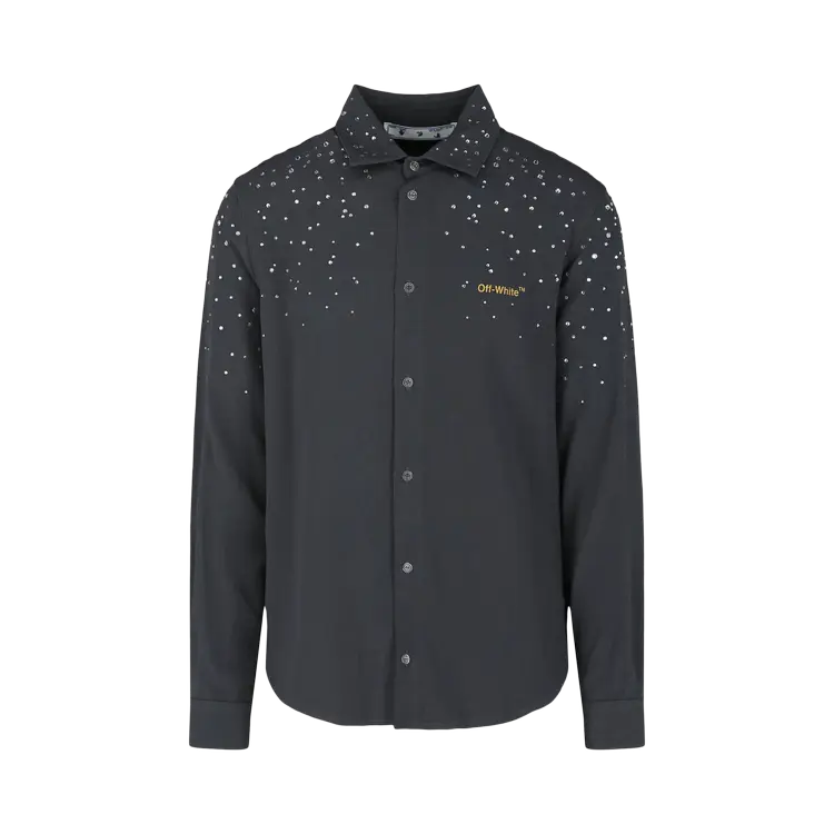 

Рубашка Off-White Holiday Strass 'Grey', серый