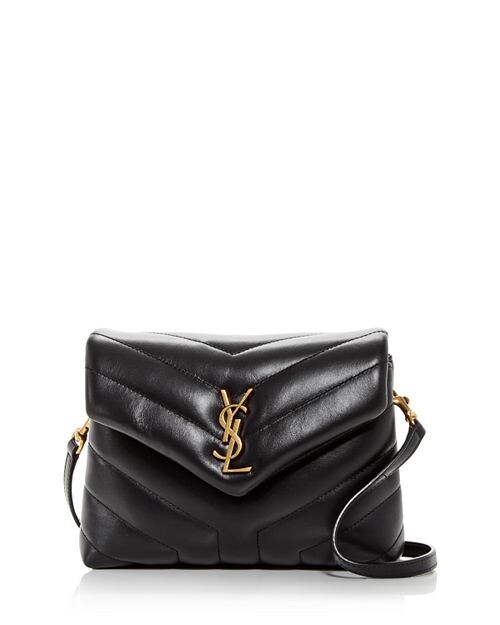 

Стеганое плечо через плечо Loulou Toy Saint Laurent, цвет Black