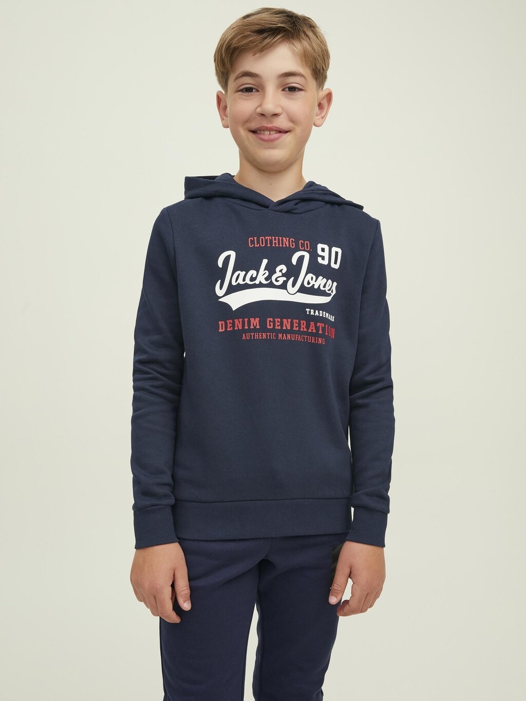 

Толстовка JJELOGO HOOD Jack & Jones Junior, цвет navy blazer