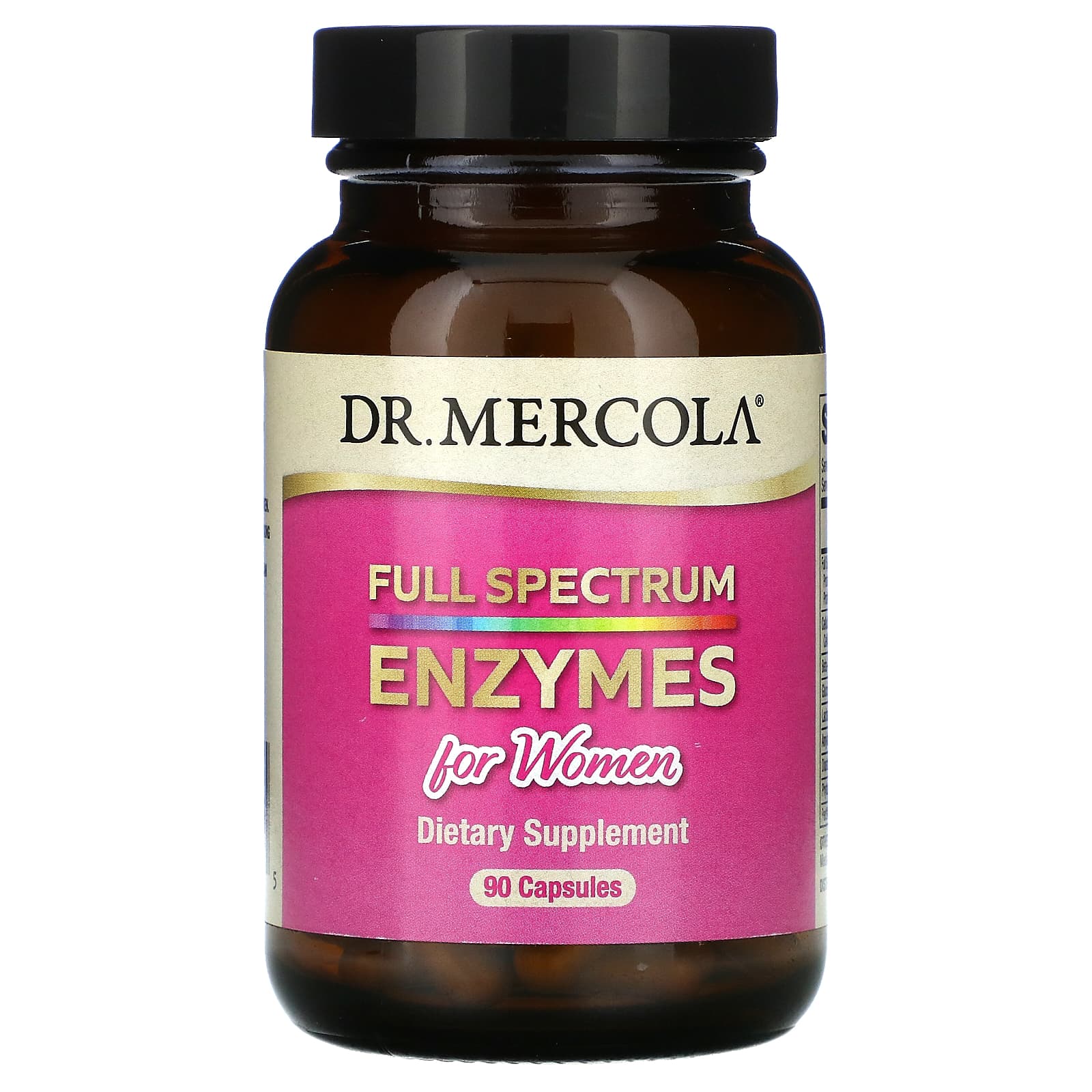 Dr. Mercola Full Spectrum Enzymes For Women 90 Capsules vital nutrients vegan pancreatic enzymes 90 capsules