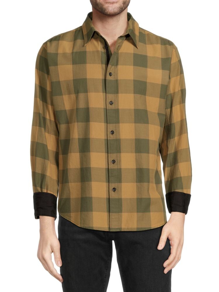 

Спортивная рубашка в клетку Rag & Bone, цвет Army Buff