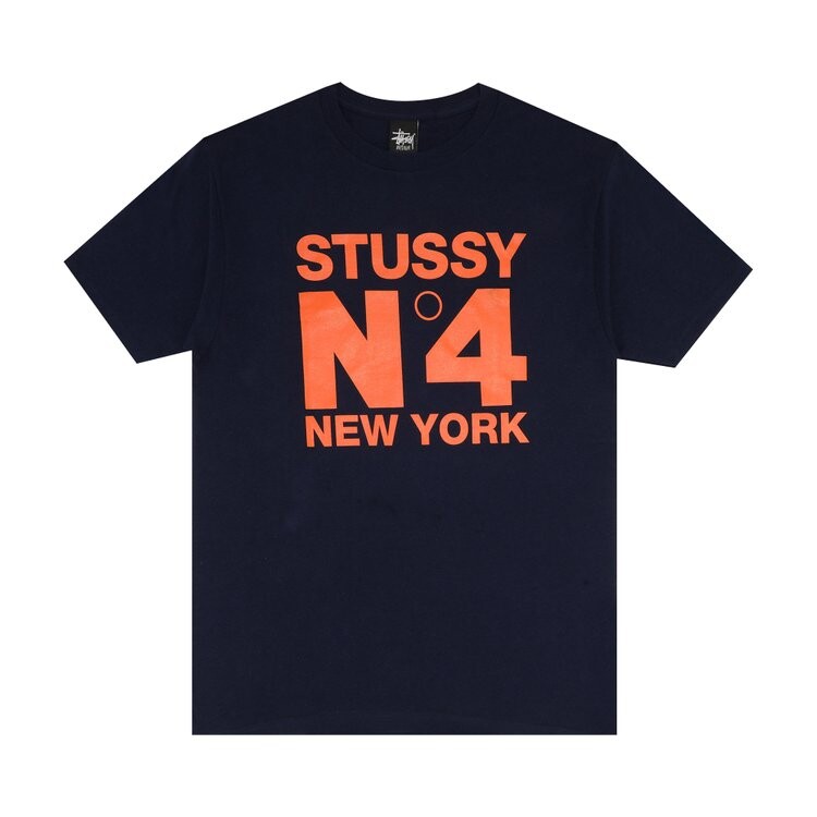 

Футболка Stussy No.4 New York 'Navy', синий