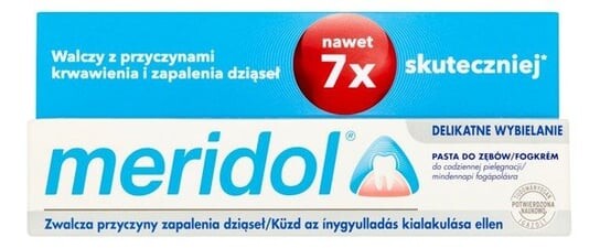 

Нежная отбеливающая зубная паста, 75 мл Meridol