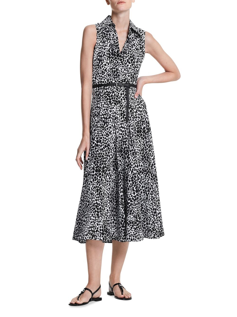 

Шелковое платье-рубашка Michael Kors Collection, белый