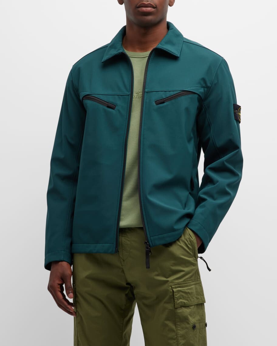 

Мужская куртка-рубашка на молнии Soft Shell Stone Island