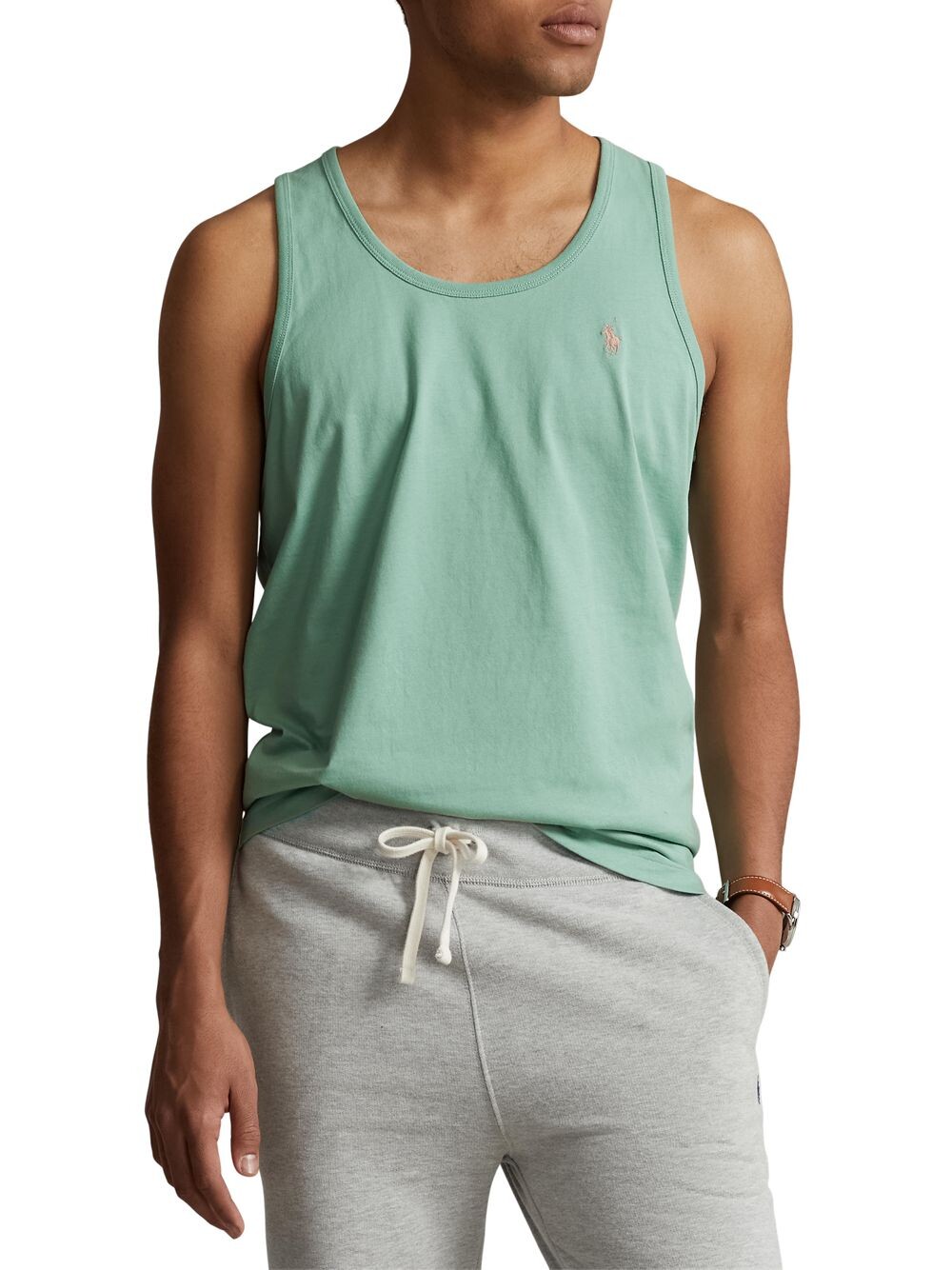 

Хлопковая майка Polo Ralph Lauren, зеленый