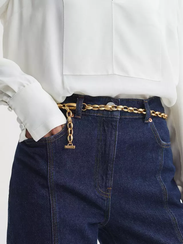 

Ремень Reiss Cammie Chain, золотой