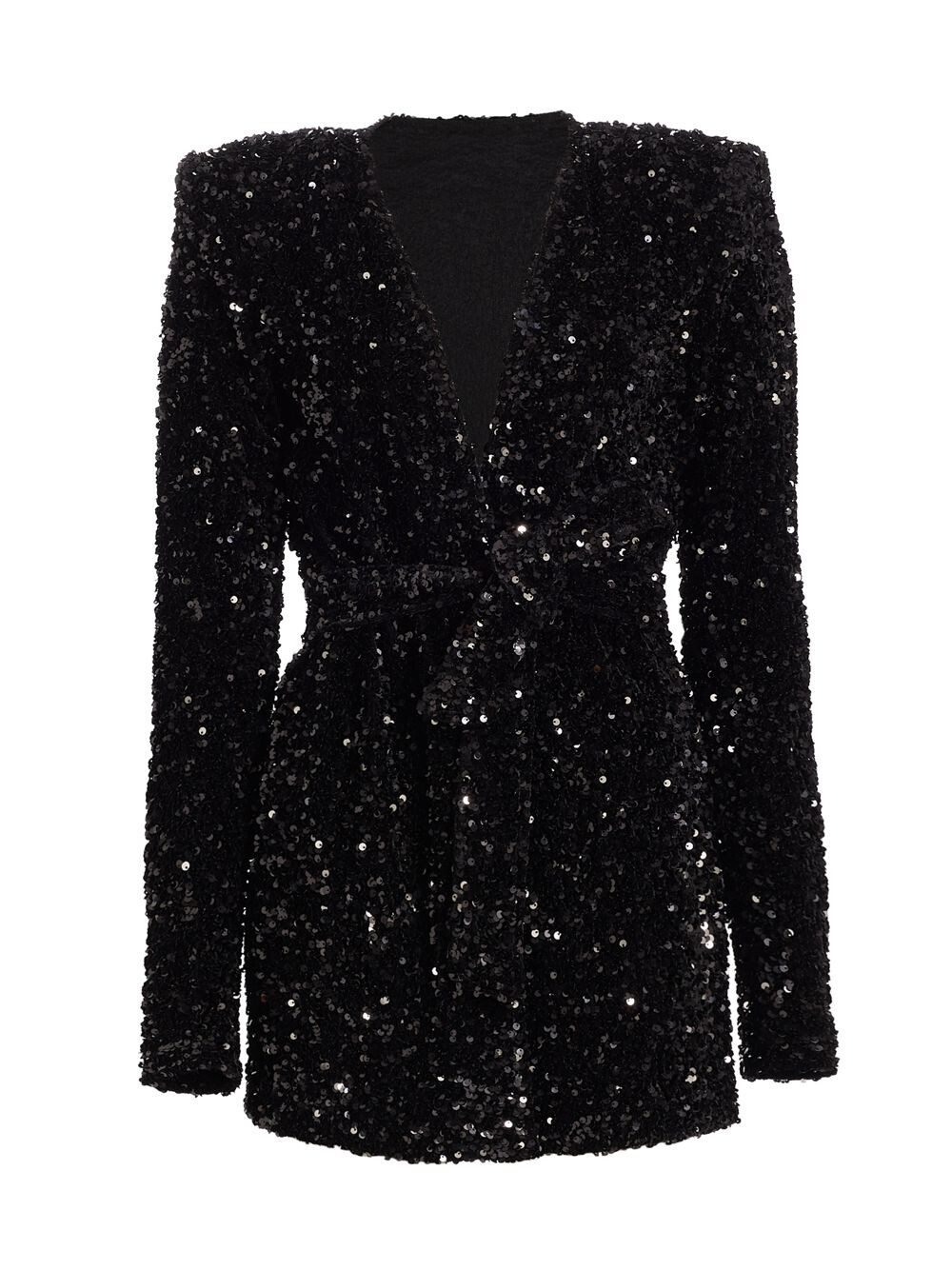 

Жакет из стерлингового серебра с пайетками Michael Costello Collection, черный