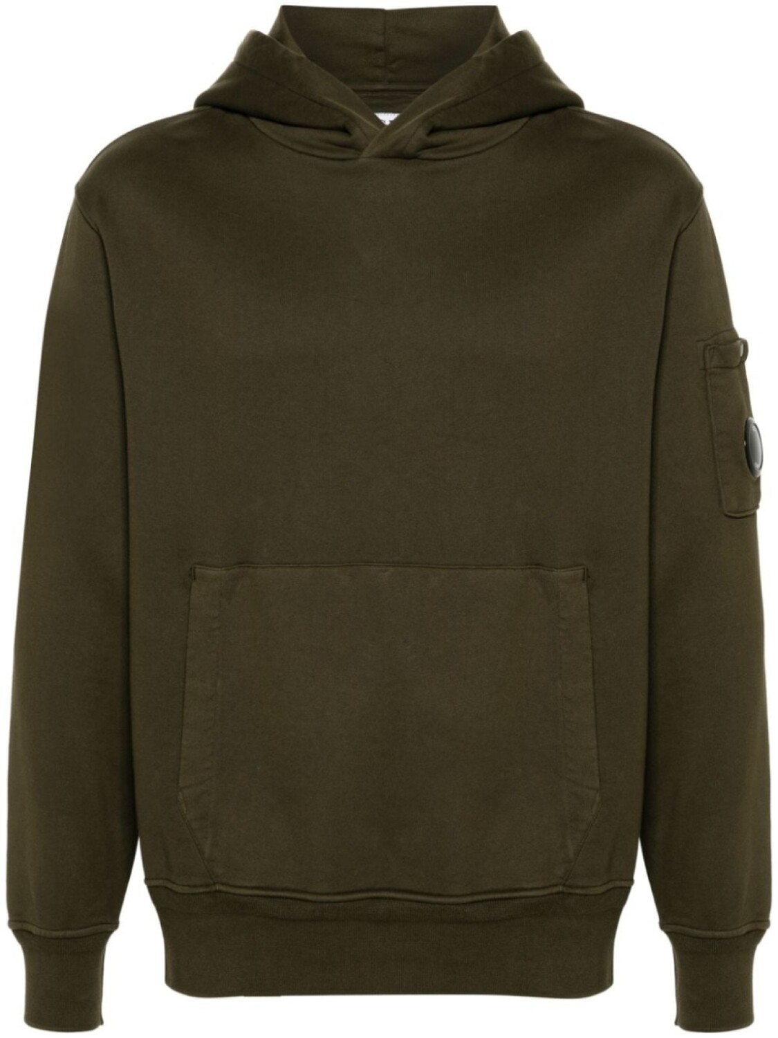 

C.P. Company худи Diagonal Fleece, зеленый