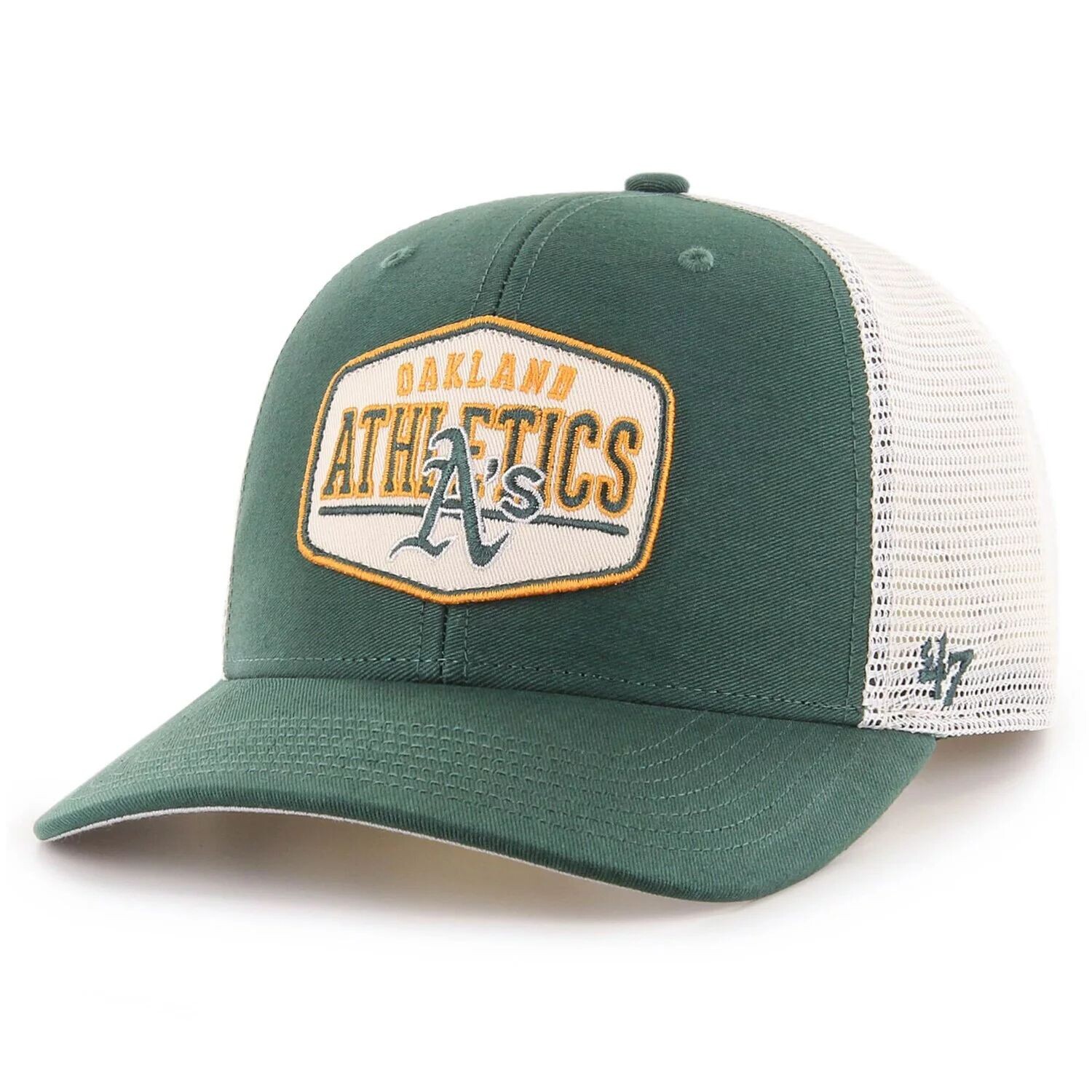 

Мужская регулируемая кепка Snapback Green Oakland Athletics '47 Shumay MVP
